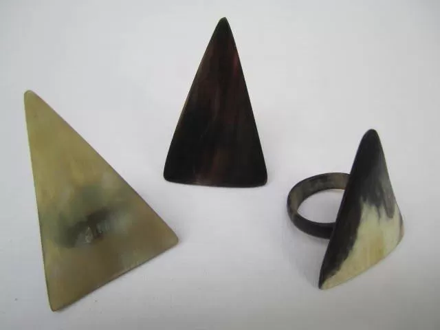 Triangle Horn Rings Assorted