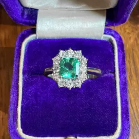 Vintage Emerald & Diamond Ring