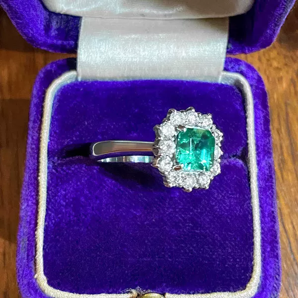 Vintage Emerald & Diamond Ring