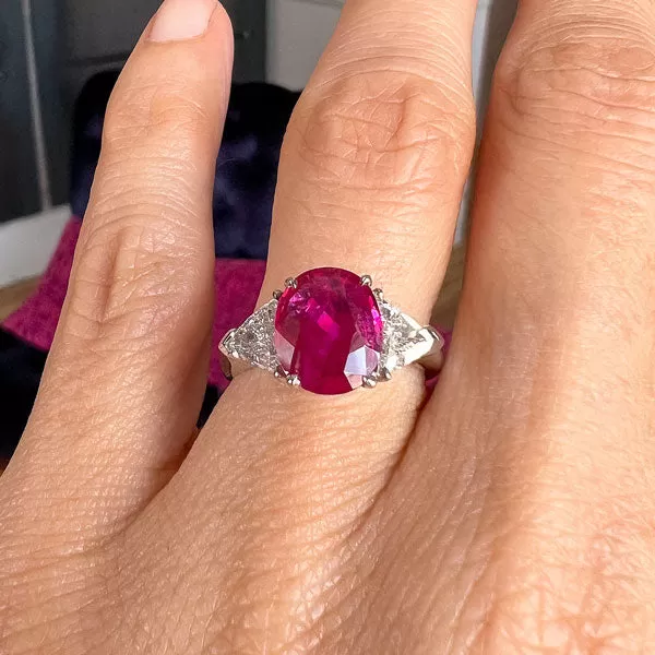 Vintage Ruby & Diamond Ring