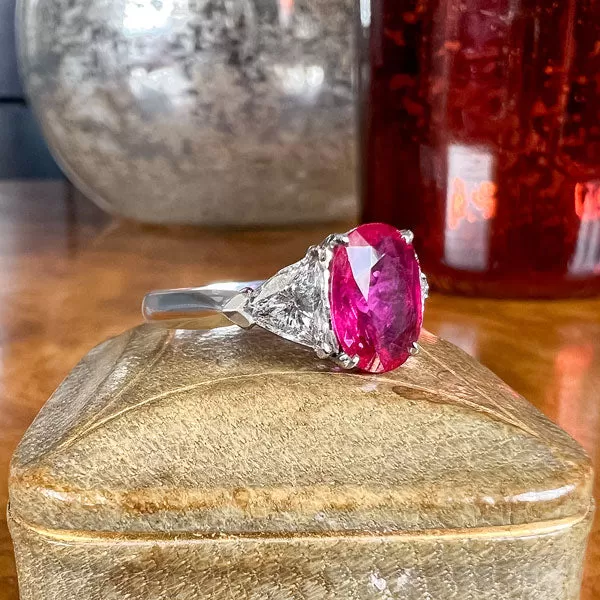 Vintage Ruby & Diamond Ring