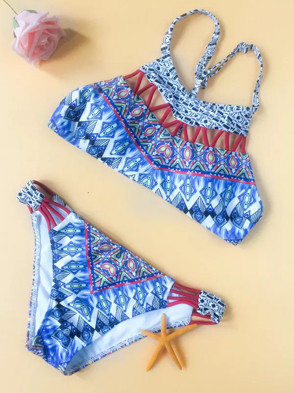 Wanna Net Printed Bikini Sets