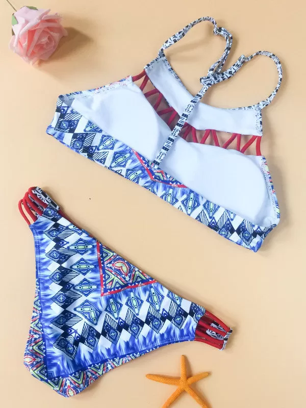 Wanna Net Printed Bikini Sets