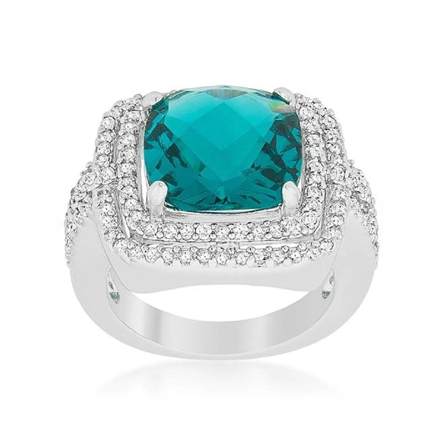 WildKlass Candy Aqua Cocktail Ring