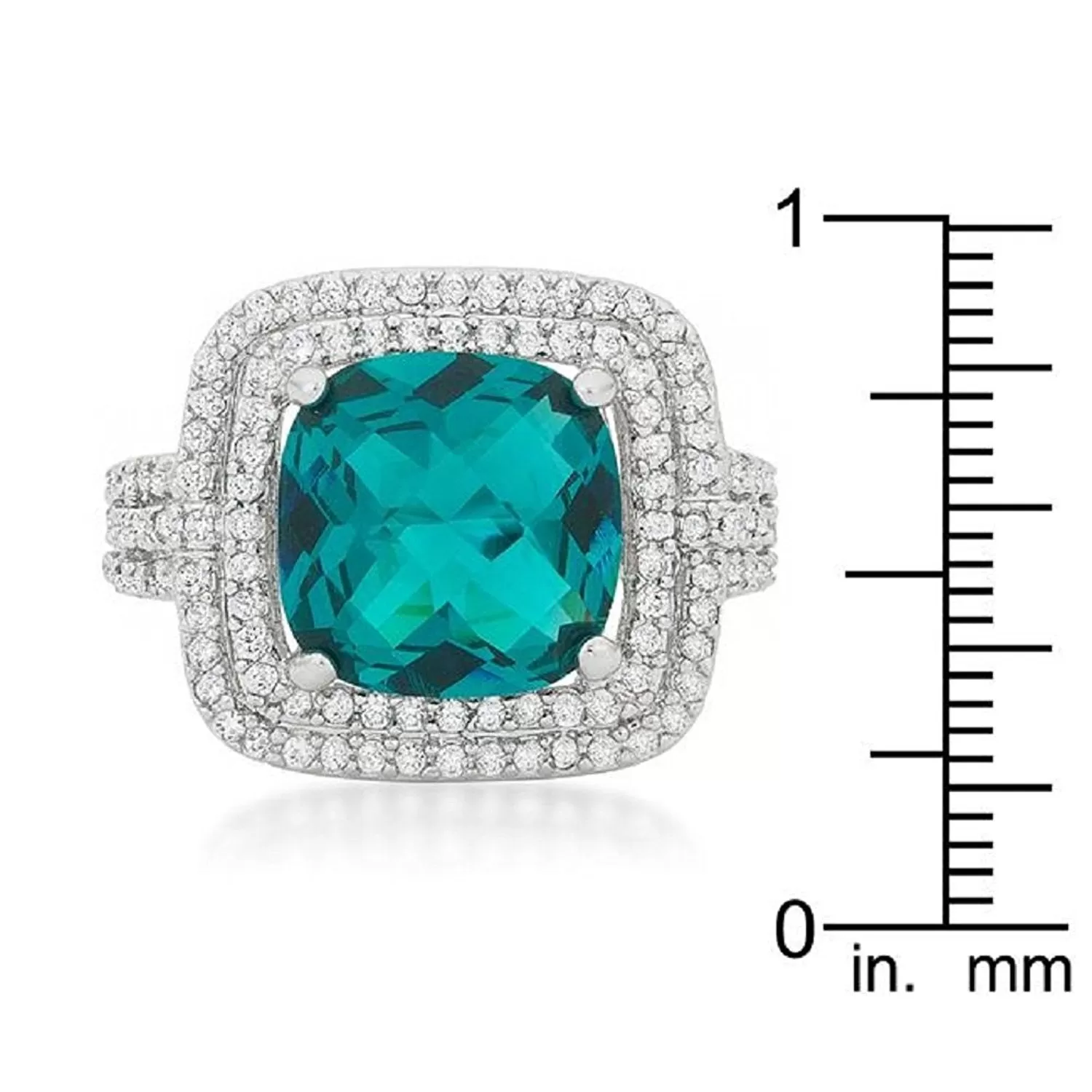 WildKlass Candy Aqua Cocktail Ring