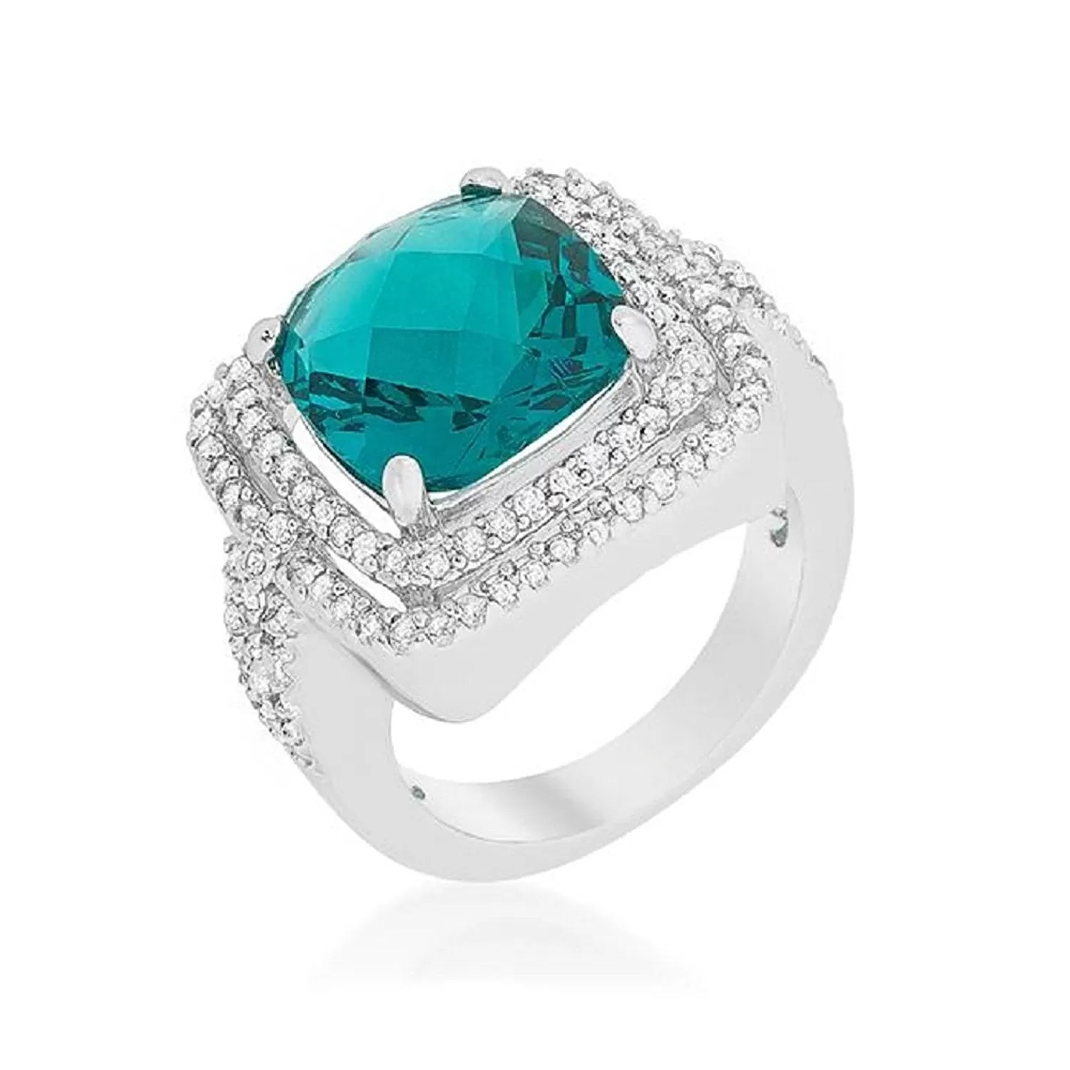 WildKlass Candy Aqua Cocktail Ring