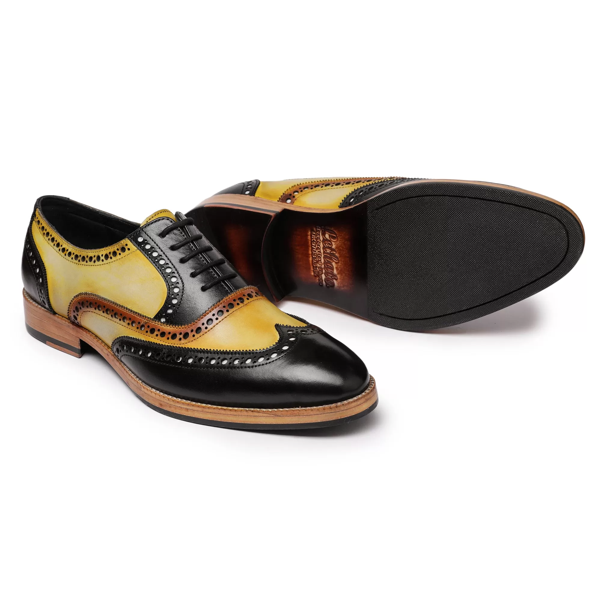 Wingtip Brogue Oxford- Tan & Black