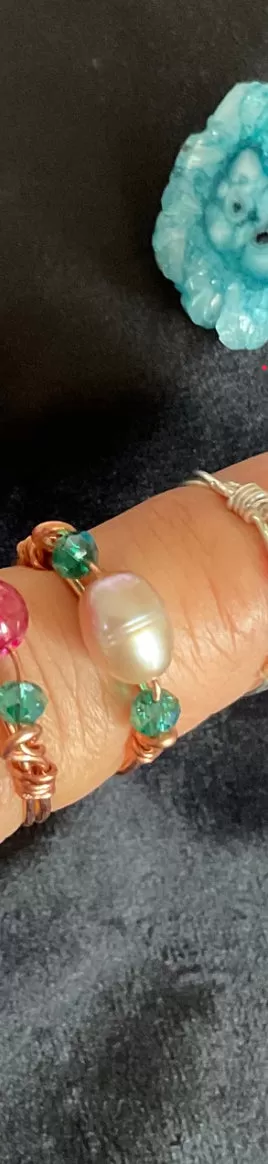 Wire Wrapped Gemstone Rings