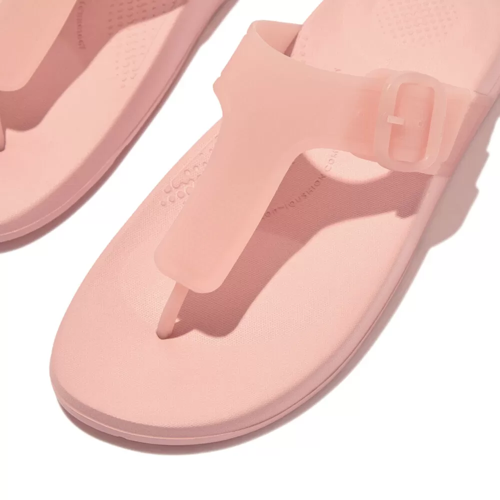 รองเท้าแตะ ผู้หญิง รุ่น iQUSHION TRANSLUCENT ADJUSTABLE BUCKLE FLIP-FLOPS